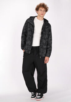Mo Anorak Heren Donkergrijs zwart camouflage - maat XL Zwart/Donkergrijs