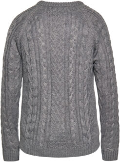 Mo Gebreide trui Heren grijs melange - XL