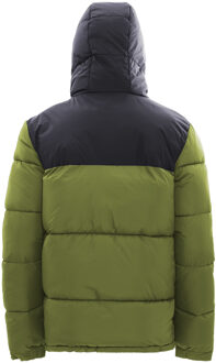 Mo Gewatteerd gewatteerd jack Heren Olijf Zwart - maat M