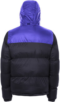 Mo Gewatteerd gewatteerd jack Heren Zwart kobalt - maat L Zwart/blauw