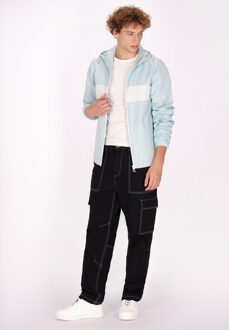 Mo Jas Heren Bleek turkoois wit Turquoise - 2XL