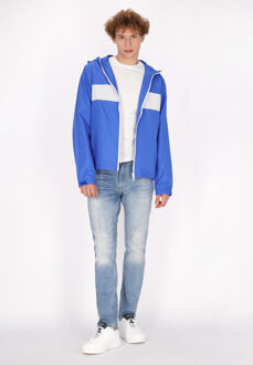 Mo Jas Heren Koningsblauw wit - XL