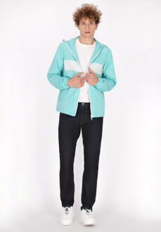 Mo Jas Heren Turkoois wit - maat L Turquoise