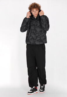 Mo Slip-on jas Heren Donkergrijs zwart camouflage Zwart/Donkergrijs - XL