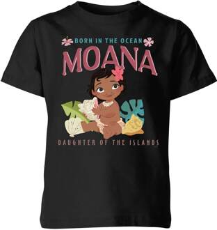 Moana Born In The Ocean Kinder T-shirt - Zwart - 98/104 (3-4 jaar) - Zwart - XS