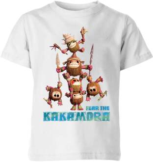 Moana Fear The Kakamora Kinder T-shirt - Wit - 98/104 (3-4 jaar) - Wit - XS
