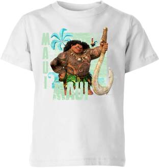 Moana Maui Kinder T-shirt - Wit - 146/152 (11-12 jaar) - XL