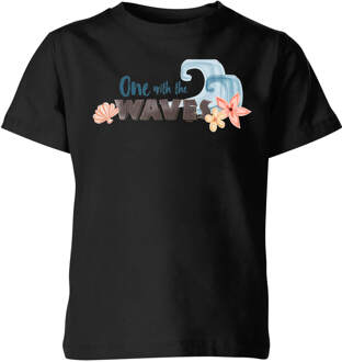 Moana One With The Waves Kinder T-shirt - Zwart - 134/140 (9-10 jaar) - Zwart - L