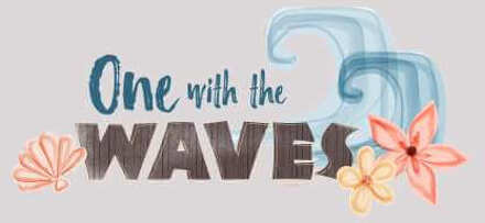 Moana One With The Waves Women's Cropped Sweatshirt - Ecru Marl - L - Ecru marl