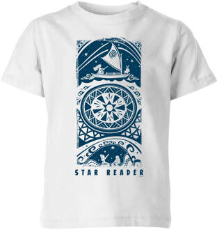 Moana Star Reader Kinder T-shirt - Wit - 98/104 (3-4 jaar) - XS