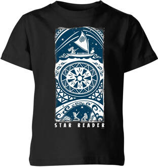 Moana Star Reader Kinder T-shirt - Zwart - 122/128 (7-8 jaar) - M