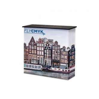 Mobiele beursbalie bestellen met verwisselbare prints drukken