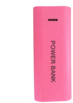 Mobiele Macht Nestelen 5600Mah 2X 18650 Usb Power Bank Battery Charger Case Diy Box Voor Iphone roze