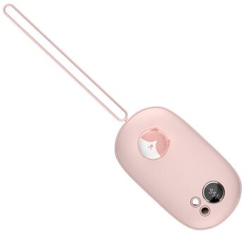 Mobiele Power Handwarmer Voor Meisjes En Kinderen Winter Verwarming Power Bank Draagbare Creatieve Warm Paleis Schat roze
