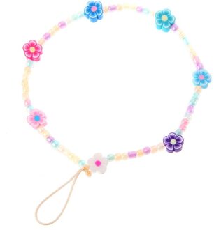 Mobiele Telefoon Accessoire Bandjes Hals Mobiele Telefoon Bandjes Kraal Opknoping Keten Voor Telefoon Mobiele Telefoon Cord Boho Ornament Willekeurige Kleur