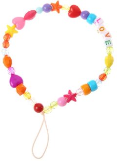 Mobiele Telefoon Accessoire Bandjes Hals Mobiele Telefoon Bandjes Kraal Opknoping Keten Voor Telefoon Mobiele Telefoon Cord Boho Ornament Willekeurige Kleur
