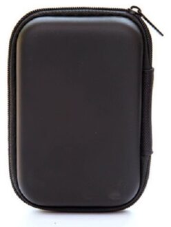 Mobiele Telefoon Accessoires Hoofdtelefoon Case Hard Box Tas Voor Apple Airpods Earpods Usb Kabel Lader Card Draagbare Opslag Pakket groot zwart