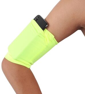 Mobiele Telefoon Arm Zak Outdoor Running Mobiele Telefoon Tas Oefening Fitness Arm Running Bag gele kleur