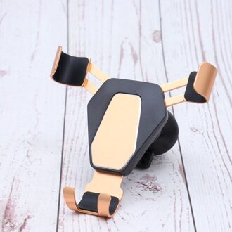 Mobiele Telefoon Beugel Automotive Airconditioning Outlet Metalen Auto Navigatie Beugel Zwaartekracht Sensing (Zilver) rood 1