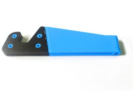 Mobiele Telefoon Essentiële! Universele Desktop Vouwen V-Vormige Mobiele Telefoon Stand Gekleurde V-Vormige Lui Stand Base blauw