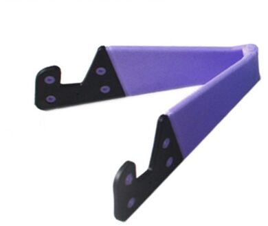 Mobiele Telefoon Essentiële! Universele Desktop Vouwen V-Vormige Mobiele Telefoon Stand Gekleurde V-Vormige Lui Stand Base paars