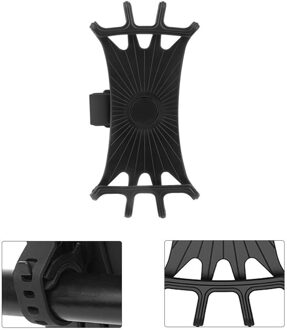 Mobiele Telefoon Houder Voor Fiets Siliconen Voor Motor Of Fiets Stuur Voor Iphone En Gps Apparaat zwart