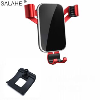 Mobiele Telefoon Houder Voor Nissan Sylphy Air Vent Mount Bracket Gps Telefoon Houder Clip Stand In Auto voor Iphone Xiaomi rood