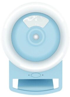 Mobiele Telefoon Led Selfie Ring Licht Draagbare Cirkel Fotografie Clip Licht Schoonheid Vullen Lamp Voor Mobiele Telefoon Slimme Telefoon camera blauw