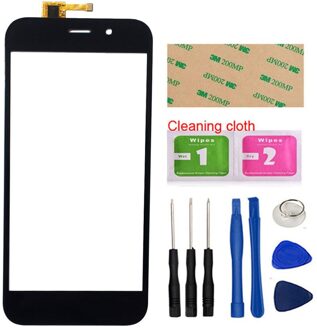 Mobiele Touch Screen Panel Voor Fly FS527 Nimbus 17 Touch Screen Panel Mobiel Parts Gereedschap 3M Lijm zwart met Tools