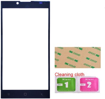 Mobiele Voorpaneel Glas Voor Prestigio Grace Q5 PSP5506 DUO Voor Glas (Geen touch Screen) outer Glass Cover Panel Vervanging zwart