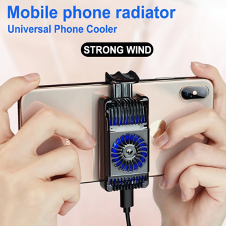 Mobile Phone Radiator Gaming Universal Phone Cooler Adjustable Portable Fan Holder Heat Sink For Samsung Huawei iPhone Xiaomi LG