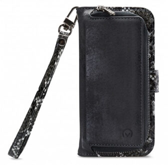 Mobilize iPhone 11 Pro Hoesje - Uitneembare Gelly Wallet Case Slangen Zwart