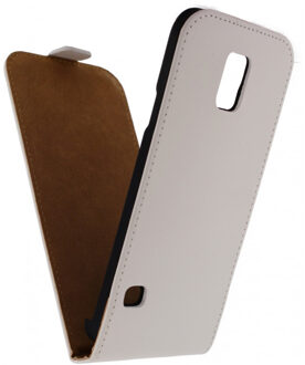 Mobilize Samsung Galaxy S5 Flipcase Ultra Slim Leder Wit