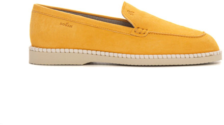 Mocassino Loafer in suede Hogan , Yellow , Dames - 37 Eu,36 Eu,38 1/2 Eu,35 Eu,38 Eu,36 1/2 Eu,40 Eu,39 EU
