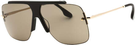 Mocha Brown Lensed Gold Zonnebril Goud