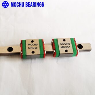 MOCHU MGN5CA2R300Z0C Lineaire Geleidingen Rail MGN5R 300mm met 2 stks MGN5C Vervoer Blok CNC DIY 3d-printer Miniatuur