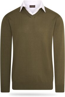 Mock pullover Groen - L