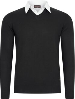 Mock pullover - maat Zwart