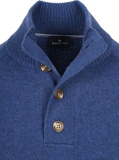 Mocker Trui Lamswol Royal Blauw Donkerblauw - 3XL,L,XL