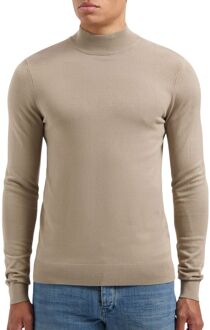 Mockneck Sweater voor Heren Pure Path , Beige , Heren - 2Xl,Xl,L,M,S,Xs