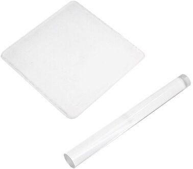 Modder Pad Ultra Lichte Klei Handgemaakte Diy Tool Effen Acryl Roller Wrijven Modder Stok Klei Rolling Sticks 10x10cm solid