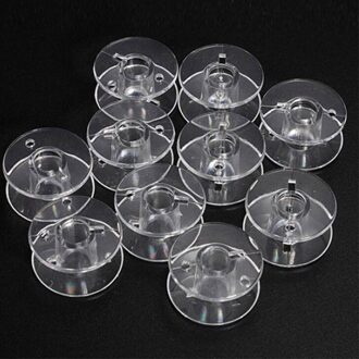 Mode 10 Stks/partijen Clear Plastic Lege Spoelen Voor Naaimachines Kleding Supply