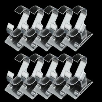 Mode 10Pc Acryl Armband Sieraden Wrist Watch Display Rack Houder Show Case Stand Tool Clear Plastic display