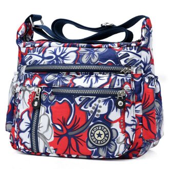 Mode Afdrukken Multifunctionele Schoudertas Outdoor Reizen Handtas Waterdichte Nylon Grote Capaciteit Vrouwen Messenger Bag