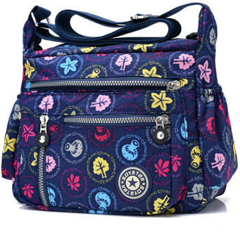 Mode Afdrukken Multifunctionele Schoudertas Outdoor Reizen Handtas Waterdichte Nylon Grote Capaciteit Vrouwen Messenger Bag