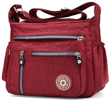 Mode Afdrukken Multifunctionele Schoudertas Outdoor Reizen Handtas Waterdichte Nylon Grote Capaciteit Vrouwen Messenger Bag