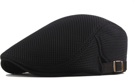 Mode Baret Golf Cap Vrouwen Mannen Outdoor Golf Cap Zweet-Absorberende Verstelbare Mesh Sport Baseball Cap Toeristische Hoed Golf hoed Unisex zwart