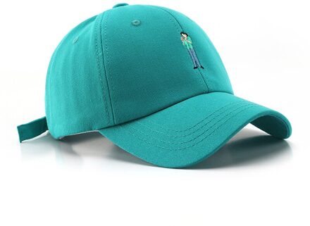 Mode Baseball Cap Voor Vrouwen Casual Snapback Hoed Katoen Dames Borduren Hoeden Lente Meisjes Paardenstaart Cap Verstelbare Blauw