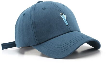 Mode Baseball Cap Voor Vrouwen Casual Snapback Hoed Katoen Dames Borduren Hoeden Lente Meisjes Paardenstaart Cap Verstelbare marine