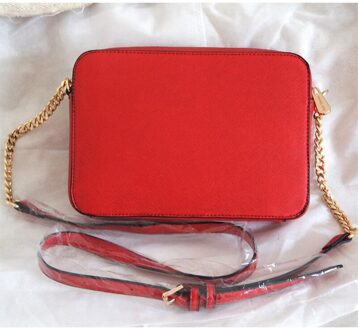 Mode Beroemde Tas Vrouwen Handtassen Pu Lederen Portemonnee En Handtassen Kettingen Crossbody Tassen Voor Vrouwen Flap Schoudertas rood